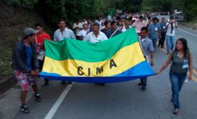 Movilización por la Vía Panamericana en apoyo a la asamblea del macizo colombian