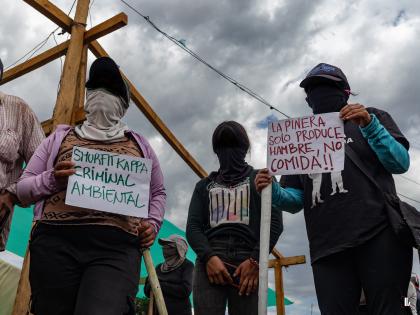 Crédit: Andrés López. Lutte pour la terre à Cajibio.
